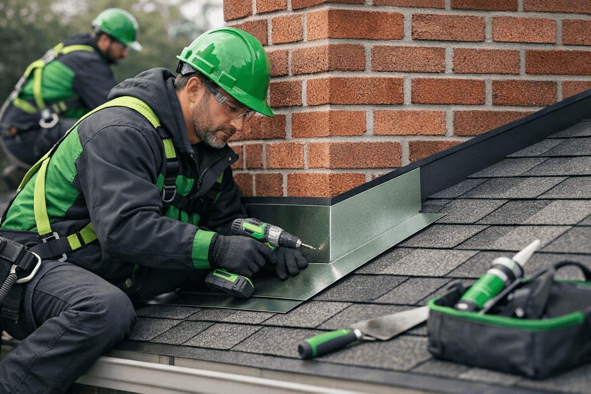 Chimney Flashing service by MacDowell Roofing