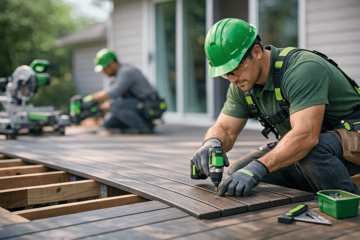 Decking service by MacDowell Roofing