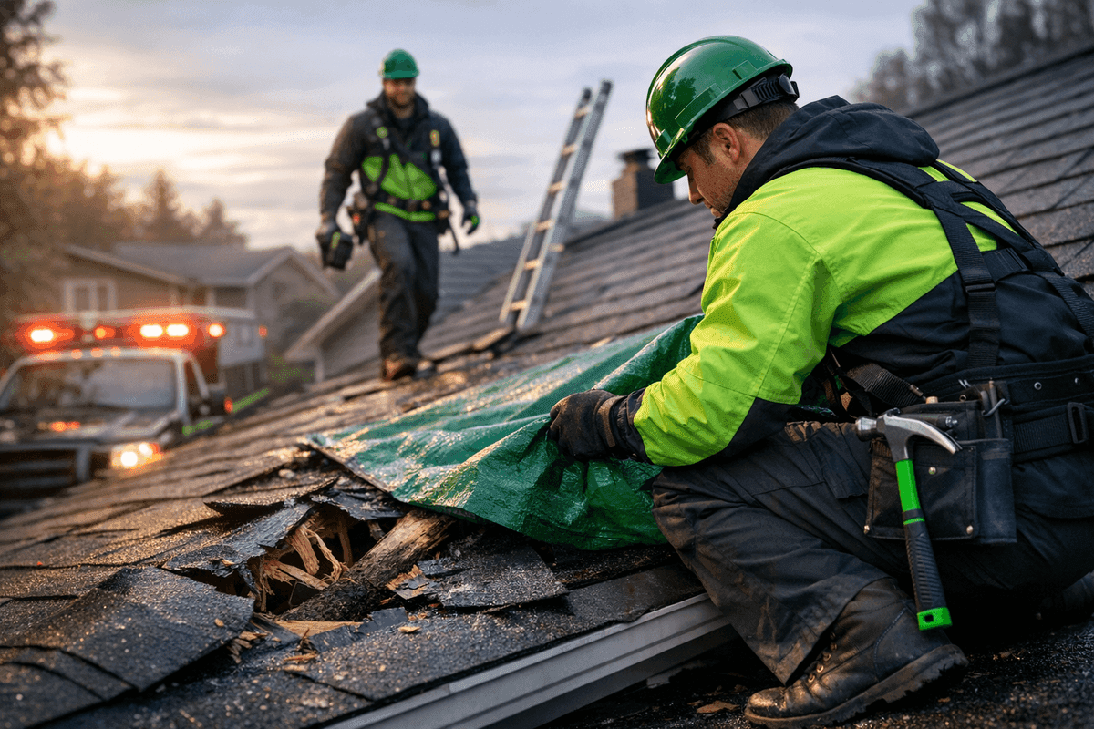 Emergency Services service by MacDowell Roofing