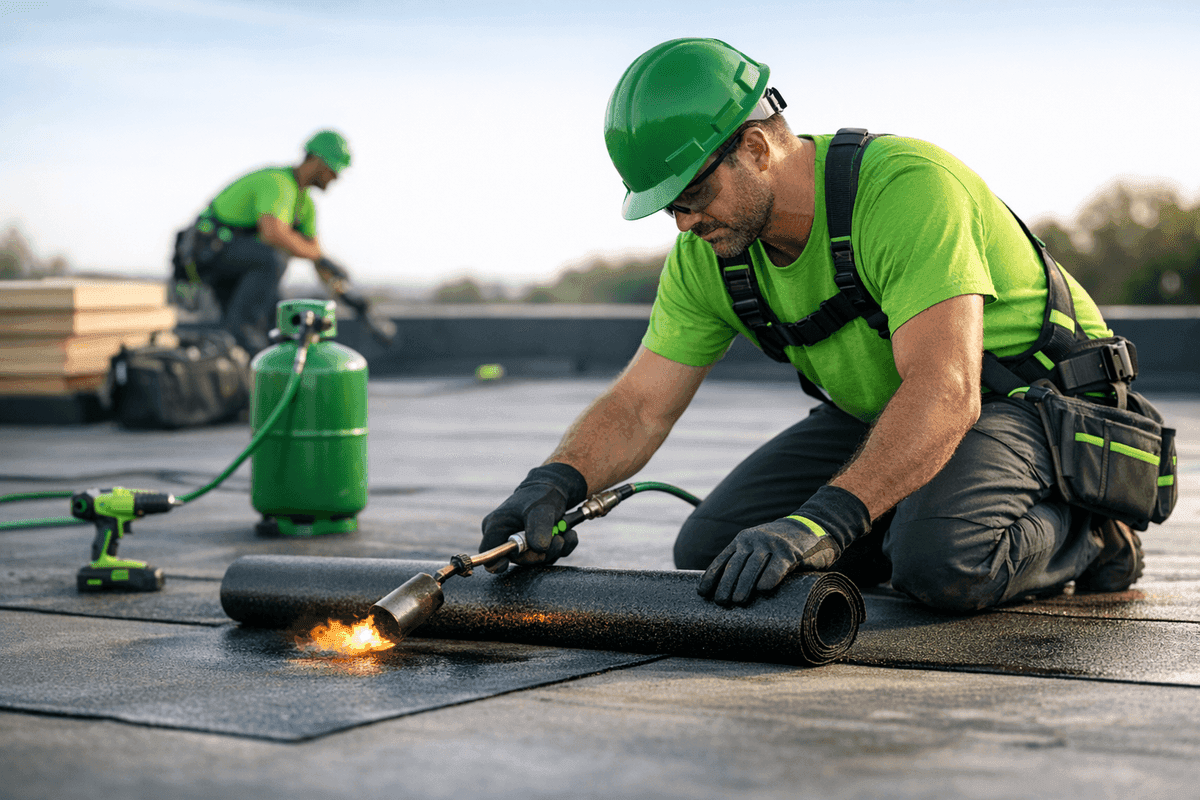 Flat Roofs service by MacDowell Roofing