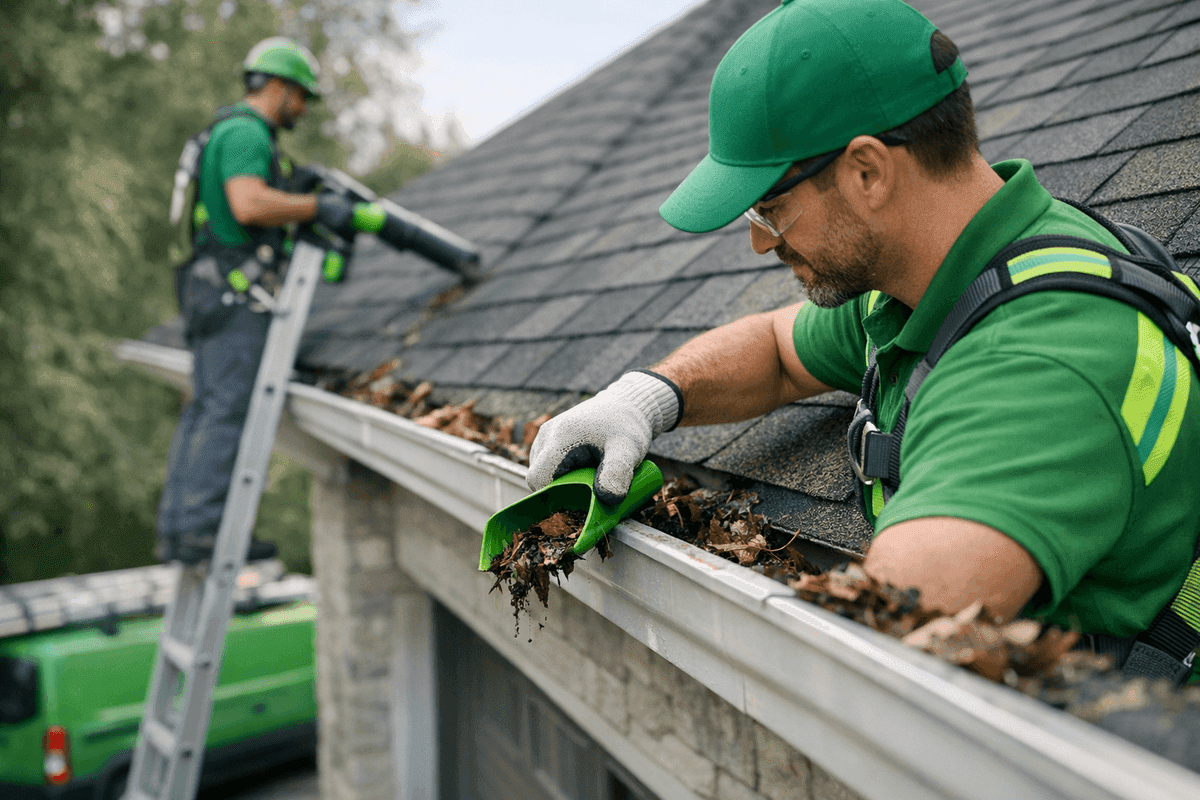 Gutter Cleaning service by MacDowell Roofing